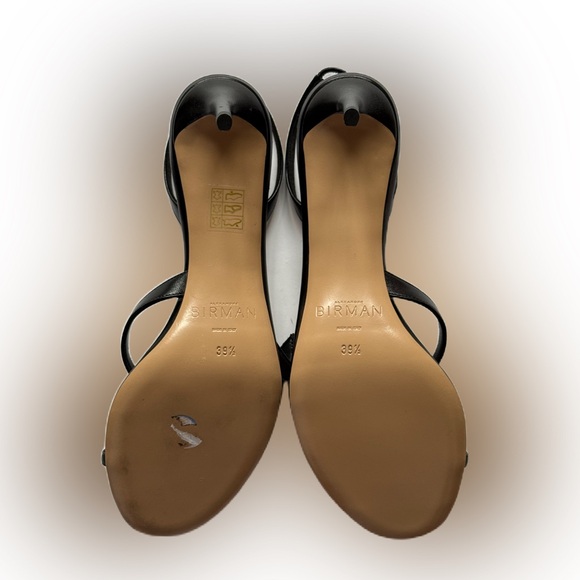 Alexandre Birman Black Leather Sandals Size 39.5 NWB Tita 60 Couros/Preto - Picture 6 of 8